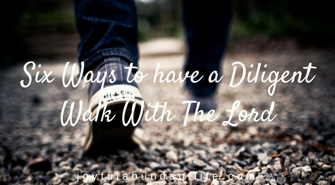 Is Your Walk with the Lord a Diligent Walk? Six Ways to have a Diligent Walk With The Lord